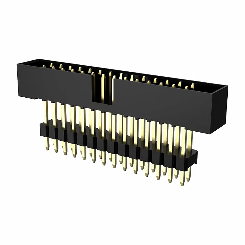 1.27mmボックスヘッダーダブルロウストレートスタッカー