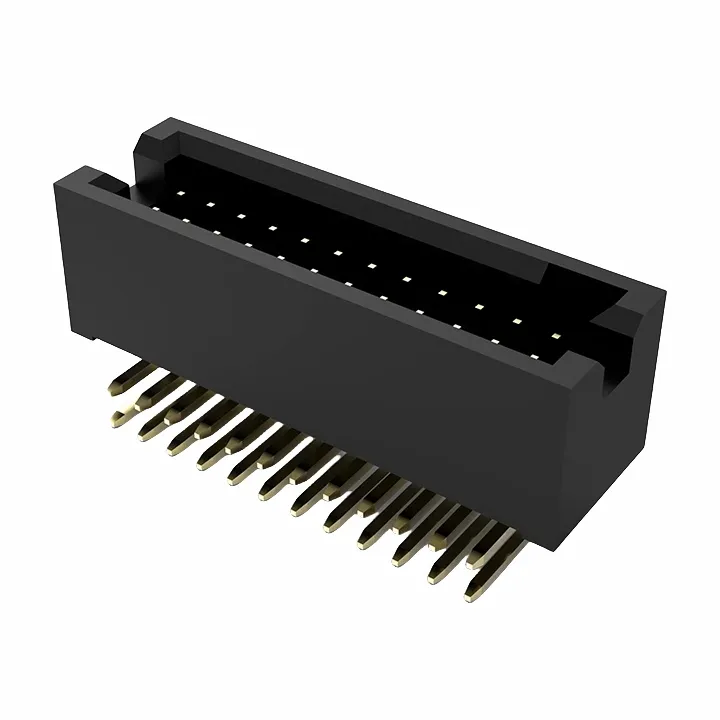 1.27mmボックスヘッダー男性ダブル列直角dip2