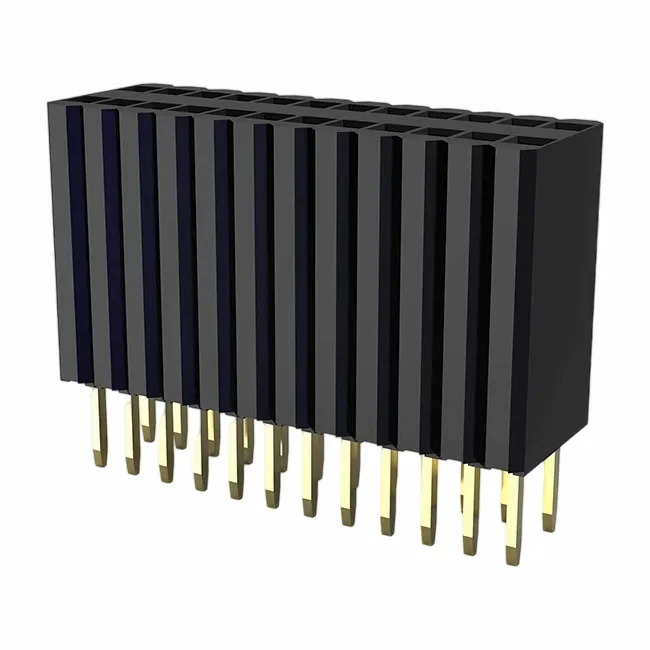 1.27x2.54mm女性ヘッダーシングルローディップ