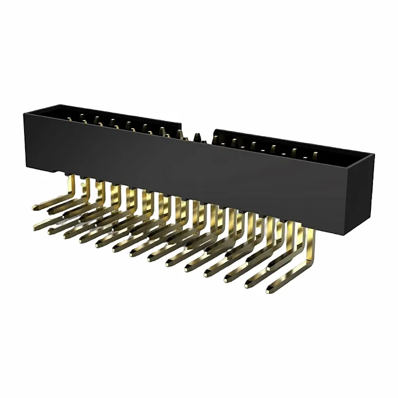 2.0mmボックスヘッダー二重列直角ディップ