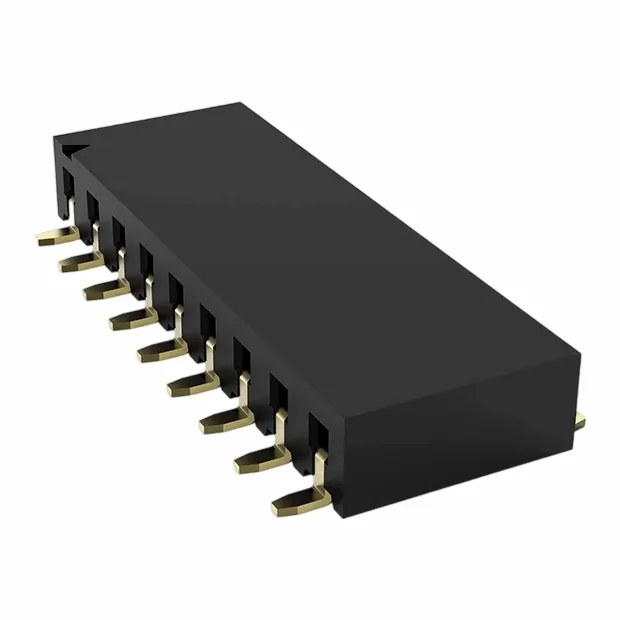 2.54mm女性ヘッダーシングルローサイドエントリSMTUタイプ