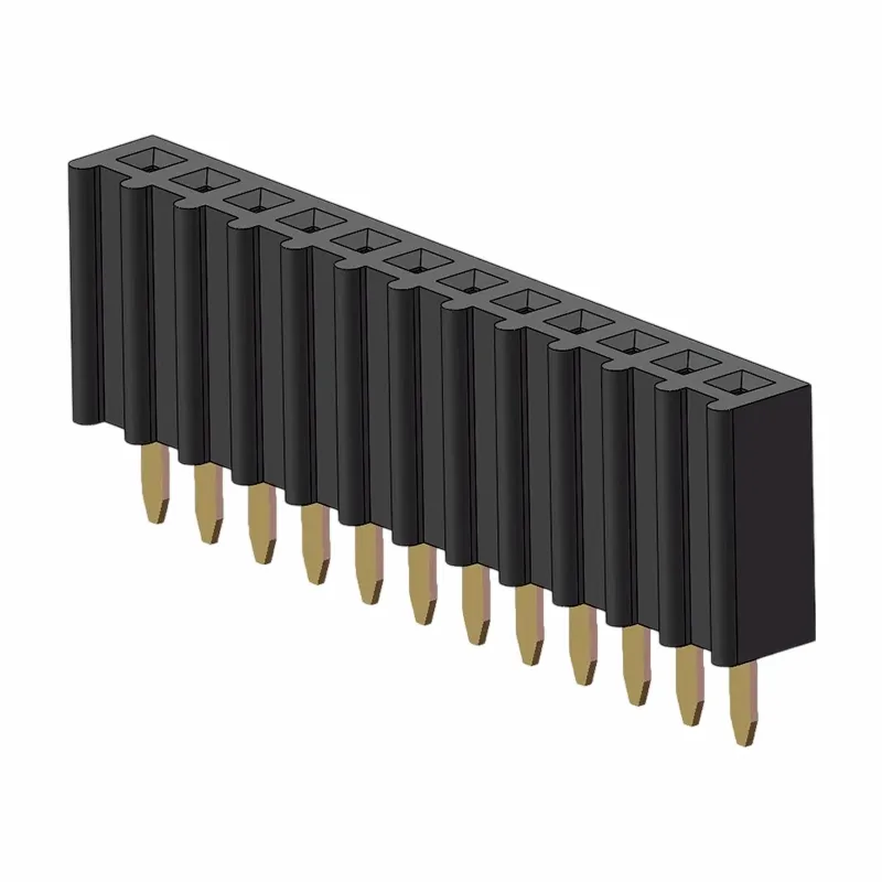 2.54mm女性ヘッダーシングルローストレートOタイプ1